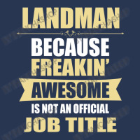 Landman Because Freakin' Awesome Isn't A Job Title Men Denim Jacket | Artistshot