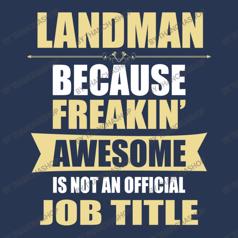 Landman Because Freakin' Awesome Isn't A Job Title Men Denim Jacket by thanchashop | Artistshot