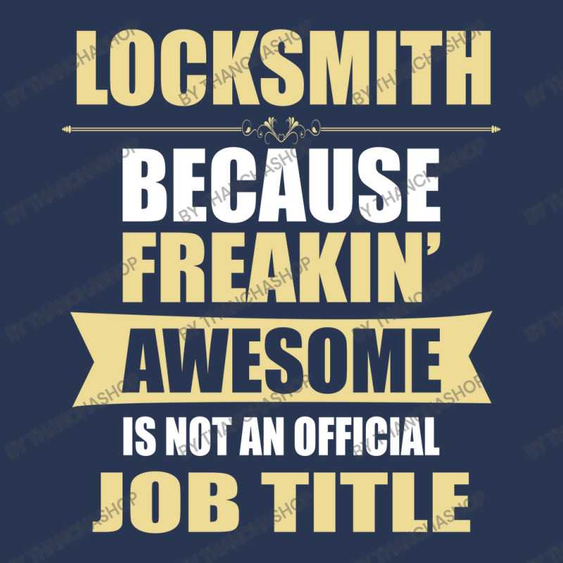 Locksmith Because Freakin' Awesome Isn't A Job Title Men Denim Jacket by thanchashop | Artistshot