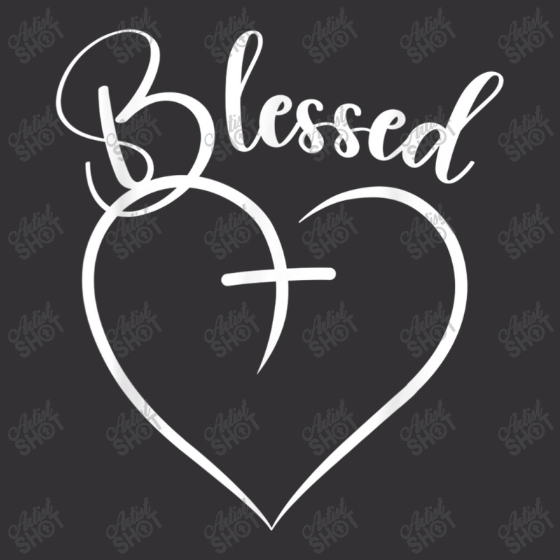 Blessed Heart Cross Jesus Has My Back Faith Christian Vintage Short by TyDesign | Artistshot