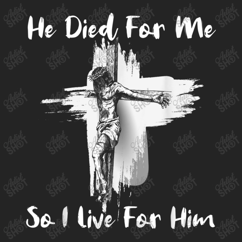 Christian Bible Verse - Jesus Died For Me 3/4 Sleeve Shirt by TyDesign | Artistshot