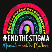 Mental, Health Matters End The Stigma Rainbow Boho Scorecard Crop Tee | Artistshot