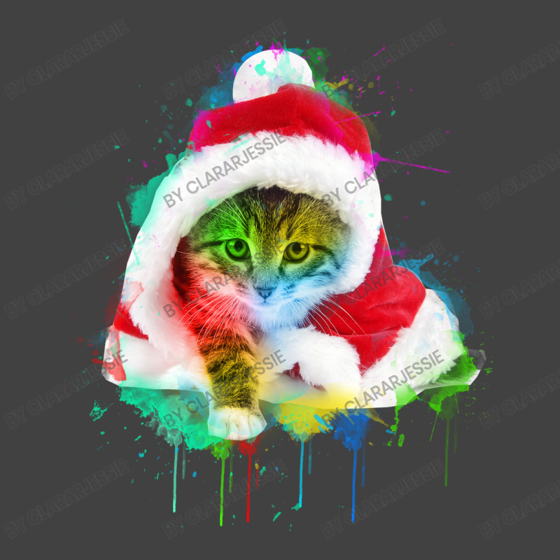 Merry Christmas Cat Vintage T-shirt | Artistshot