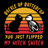 Halloween T  Shirt Buckle Up Buttercup Flipped Witch Switch T  Shirt Men's Long Sleeve Pajama Set | Artistshot