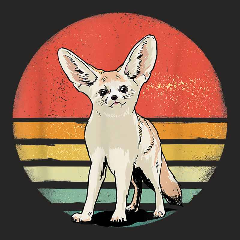 Retro Vintage Fennec Fox Shirt Fennec Fox Animal T Shirt Ladies Fitted T-Shirt by FavorRoh | Artistshot