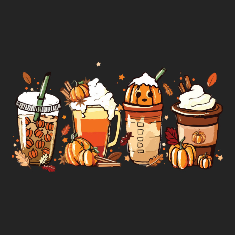 Halloween T  Shirt Fall Coffee P N G Pumpkin Spice Latte Iced Warm Coz 3/4 Sleeve Shirt | Artistshot