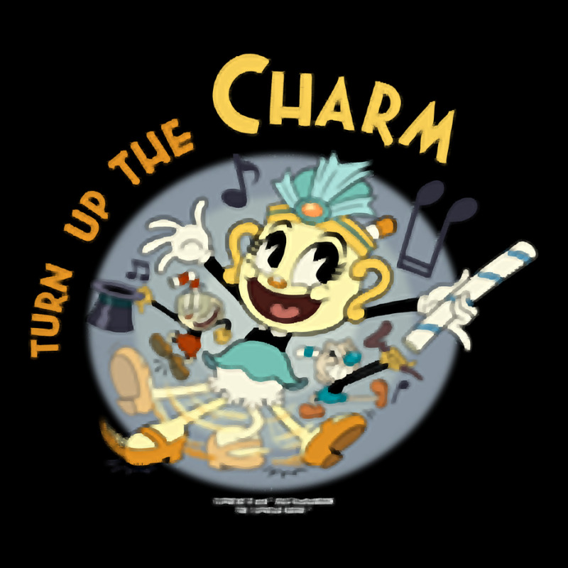 Custom Cuphead Show! Ms. Chalice Turn Up The Charm Pullover Hoodie  Drawstring Bags By Cm-arts - Artistshot