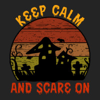 Halloween T  Shirt Funny Halloween Keep Calm And Scare On T  Shirt 3/4 Sleeve Shirt | Artistshot