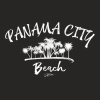 Jcombs Panama City Beach, Fl, Palm Trees On Beach T Shirt Ladies Fitted T-shirt | Artistshot