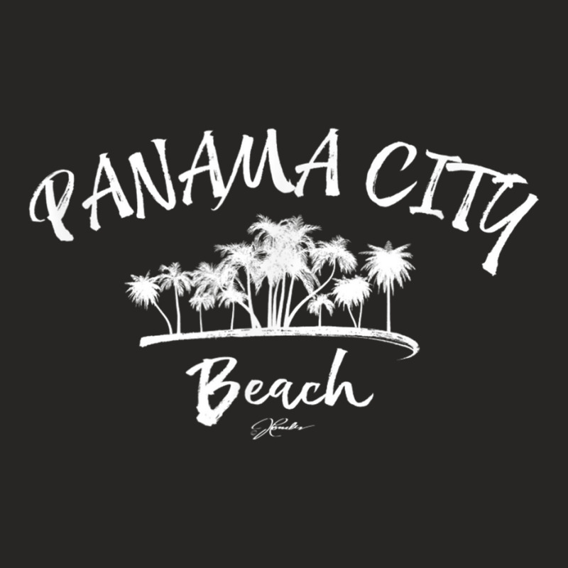 Jcombs Panama City Beach, Fl, Palm Trees On Beach T Shirt Ladies Fitted T-Shirt by RosalbaIncorvaia | Artistshot