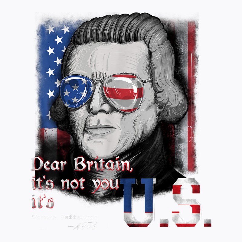 Thomas Jefferson Founding Father   Usa Flag 4th July T Shirt T-shirt | Artistshot