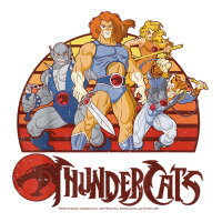 Thundercats Group Retro Sunset T Shirt Crop Top | Artistshot