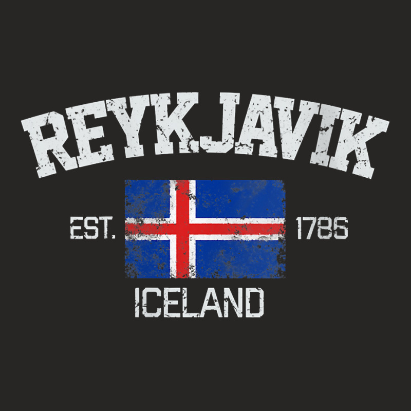 Womens Vintage Reykjavik Iceland Souvenir Gift V Neck T Shirt Ladies Fitted T-Shirt by ybarboof | Artistshot