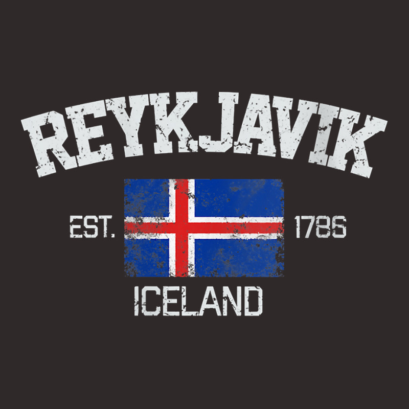 Womens Vintage Reykjavik Iceland Souvenir Gift V Neck T Shirt Racerback Tank by ybarboof | Artistshot