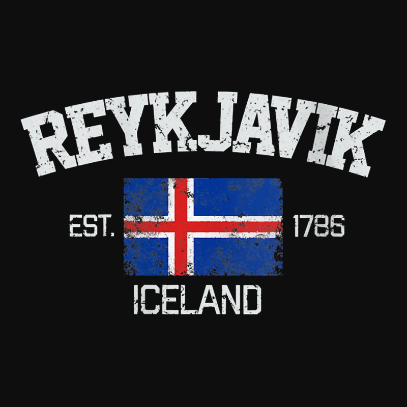 Womens Vintage Reykjavik Iceland Souvenir Gift V Neck T Shirt Crop Top by ybarboof | Artistshot