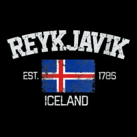 Womens Vintage Reykjavik Iceland Souvenir Gift V Neck T Shirt Cropped Hoodie | Artistshot