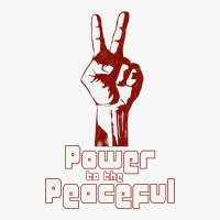 Power To The Peaceful Ladies Fitted T-shirt | Artistshot