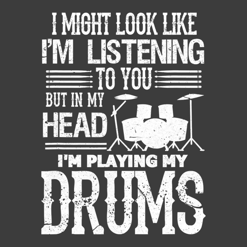 In My Head I'm Playing My Drums Funny Drummer Men's Polo Shirt | Artistshot