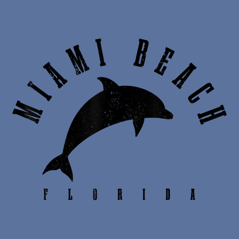 Miami Beach Florida Fl Vintage Surf Dolphin Vacation T Shirt Lightweight Hoodie | Artistshot