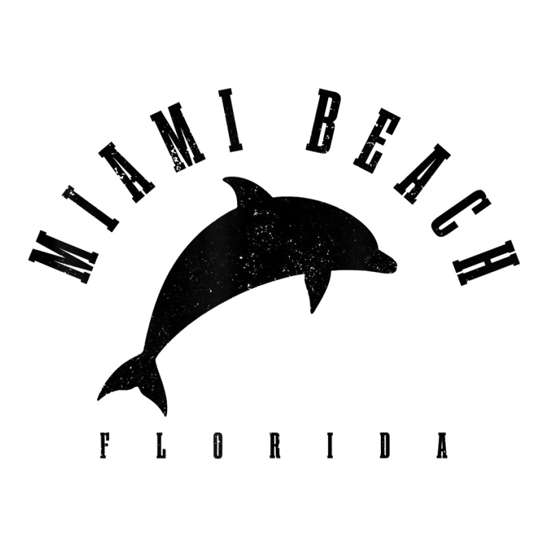 Miami Beach Florida Fl Vintage Surf Dolphin Vacation T Shirt Sticker | Artistshot