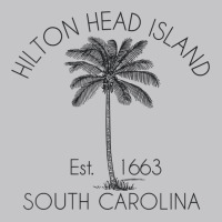 Womens Hilton Head Island Beach Design  Palm Tree Illustration V Neck Baby Bodysuit | Artistshot