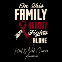 Oral Head & Neck Cancer In This Family Nobody Fights Alone T Shirt Adjustable Cap | Artistshot