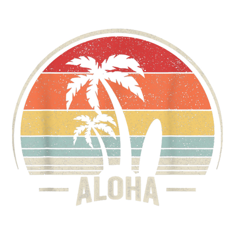 Vintage Retro Aloha Hawaii Hawaiian Island Palm Beach Surf T Shirt Baby Tee by diles | Artistshot