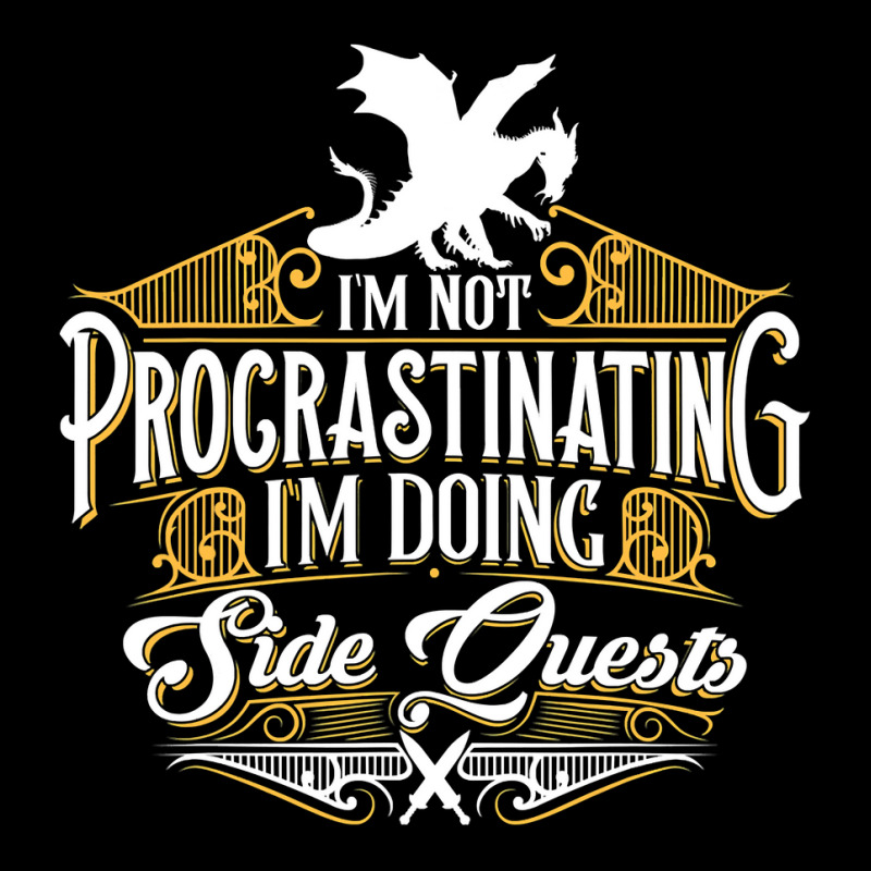 Not Procrastinating Side Quests Funny Rpg Gamer Dragons Maternity Scoop Neck T-shirt by trokeryth | Artistshot