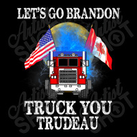 Lets Go Truck You Trudeau Usa Canada Flag Truckers 2022 Lightweight Hoodie | Artistshot