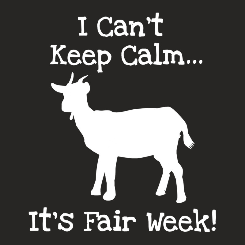 State And County Fair Show Goat Farm Animal Showing T Shirt Ladies Fitted T-Shirt by ChristineWeber89 | Artistshot