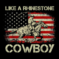 Vintage Western Life Rodeo Usa Flag Like A Rhinestone Cowboy T Shirt Unisex Jogger | Artistshot