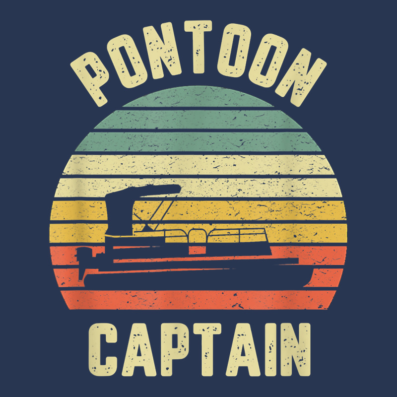 Vintage Pontoon Captain Shirt Funny Pontoon Boat T Shirt Men Denim Jacket | Artistshot