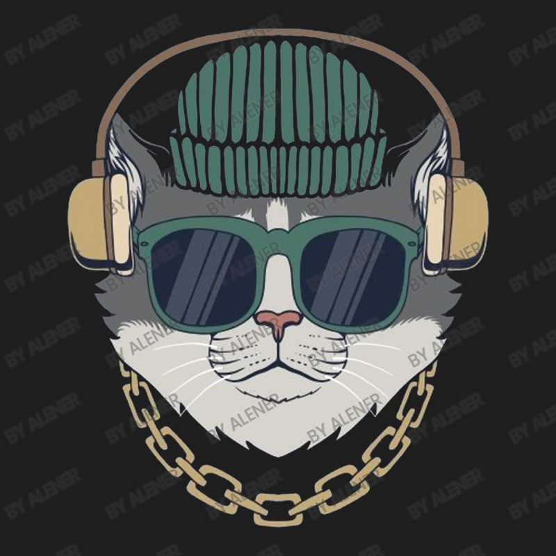 Cat Headphones Classic T-shirt by Alener | Artistshot