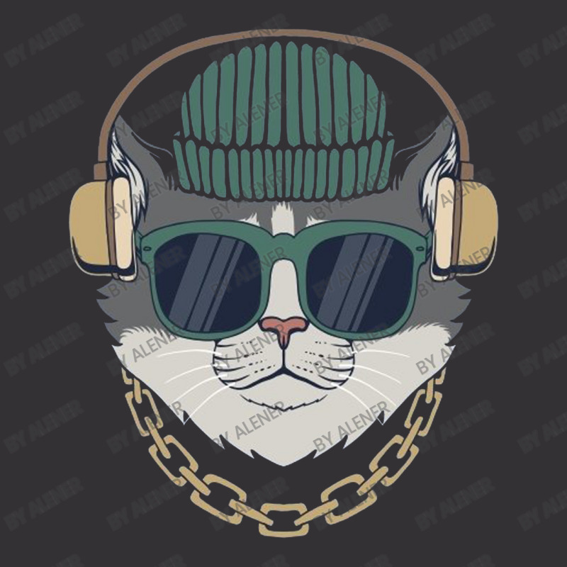 Cat Headphones Vintage Short by Alener | Artistshot