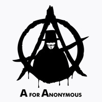 A For Anonymous T-shirt | Artistshot