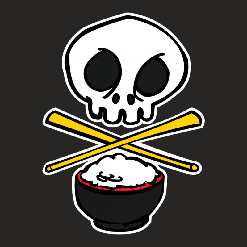 Skull And Chopsticks Ladies Fitted T-Shirt by DitreamX | Artistshot