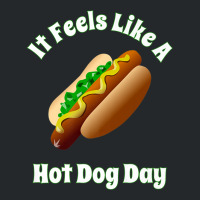 It Feels Like A Hot Dog Day Bbq Tailgate Party Hot Dogs Crewneck Sweatshirt | Artistshot