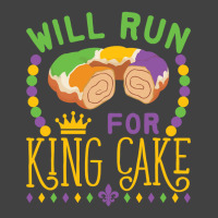 Mardi Gras Running Will Run For King Cake Funny Runner Vintage T-shirt | Artistshot