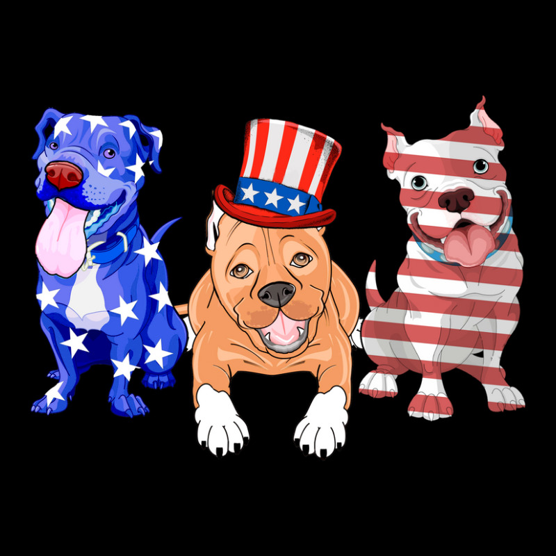 American Flag Pitbull Shirt 4 July Celebrate Funny Dog Lover T-shirt Lightweight Hoodie | Artistshot