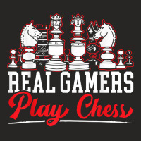 Real Gamers Play Chess Grandmaster Board Game Chess Player T Shirt Ladies Fitted T-shirt | Artistshot