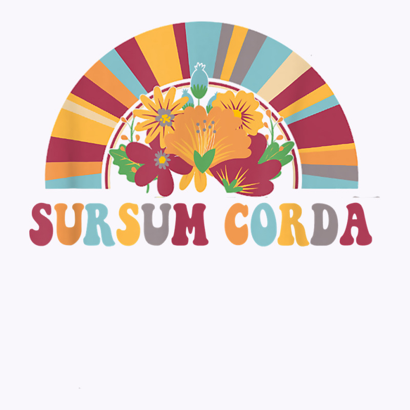 Sursum Corda Lifts Up Yours Heart Latin Catholic Rainbow T Shirt Tank Top | Artistshot