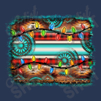 Turquoise Aztec Serape Christmas Background Ladies Denim Jacket | Artistshot