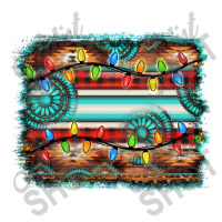 Turquoise Aztec Serape Christmas Background Crop Top | Artistshot