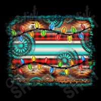 Turquoise Aztec Serape Christmas Background Cropped Sweater | Artistshot