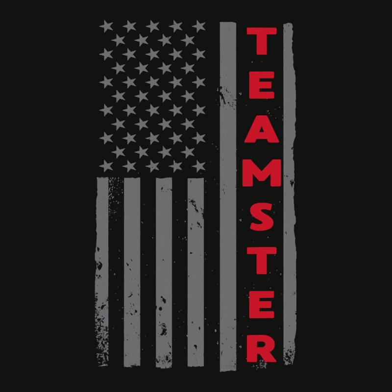 Teamster American Flag Patriotic Truck Driver Us Trucking T Shirt Scorecard Crop Tee by ChristineWeber89 | Artistshot