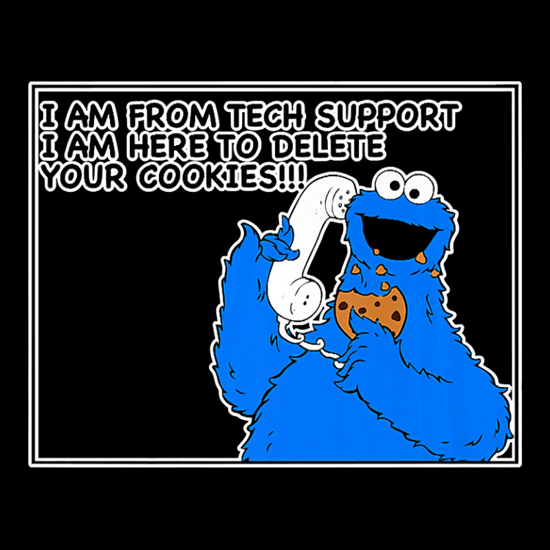 Tech Support I Am Here To Delete Your Cookies, Fun Geek Gift Premium T Cropped Hoodie by ChristineWeber89 | Artistshot