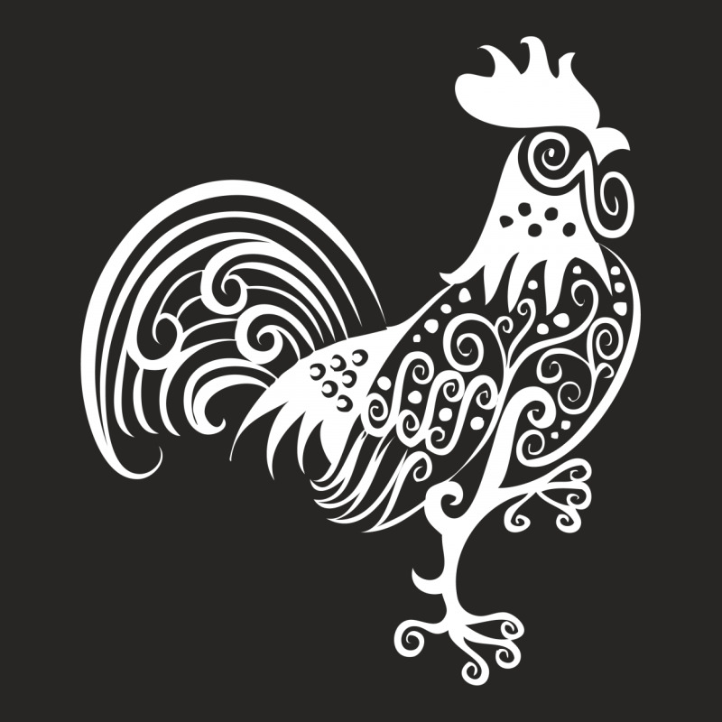 Rooster Pattern Ornament Ladies Fitted T-Shirt by Specstore | Artistshot