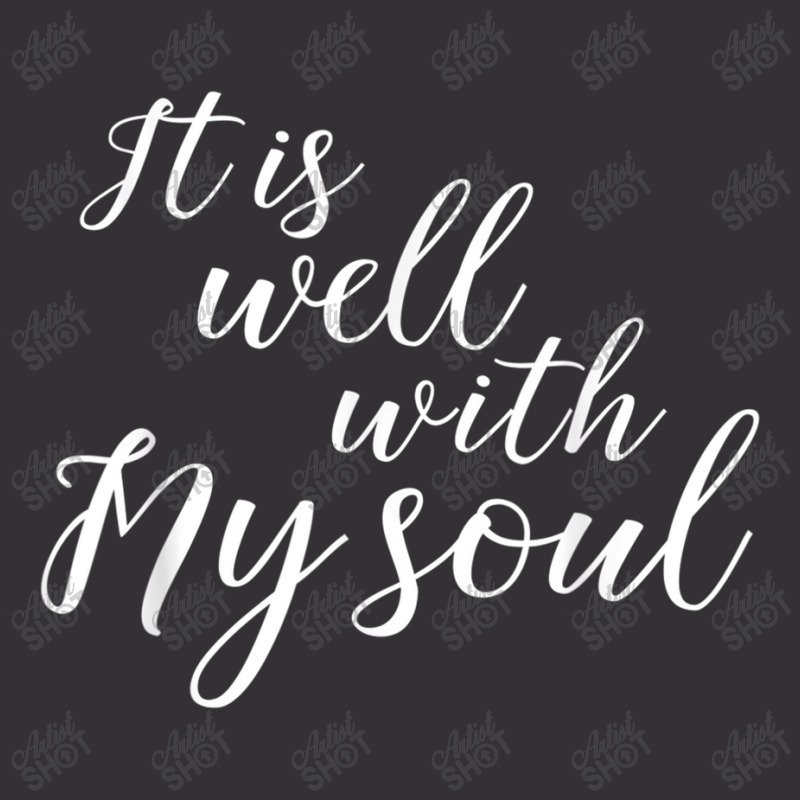 It Is Well With My Soul Shirt Cool Cute Bold Christian Tee Mens Womens Vintage Hoodie And Short Set | Artistshot