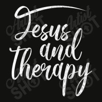 Jesus And Therapy Religious Christian Humor Art Scorecard Crop Tee | Artistshot