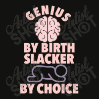 Genius By Birth Slacker By Choice Scorecard Crop Tee | Artistshot